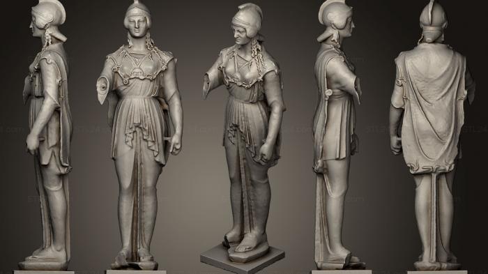 Statues antique and historical (Statue d Athna, STKA_1289) 3D models for cnc